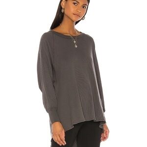 New Free People Amelia Ribbed Long Sleeve Thermal